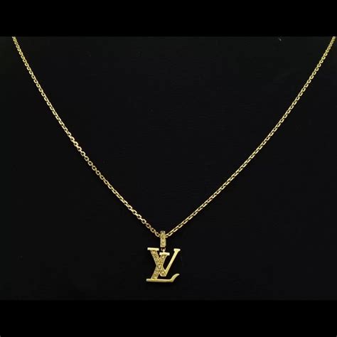 louis vuitton monogram charms necklace|louis vuitton letter necklace.